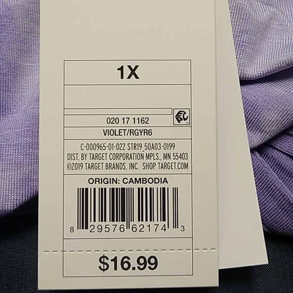 NWT Women's Beautifully Soft Fleece Tie Dye Lounge Sweatshirt - Size 1X - Picture 7 of 8